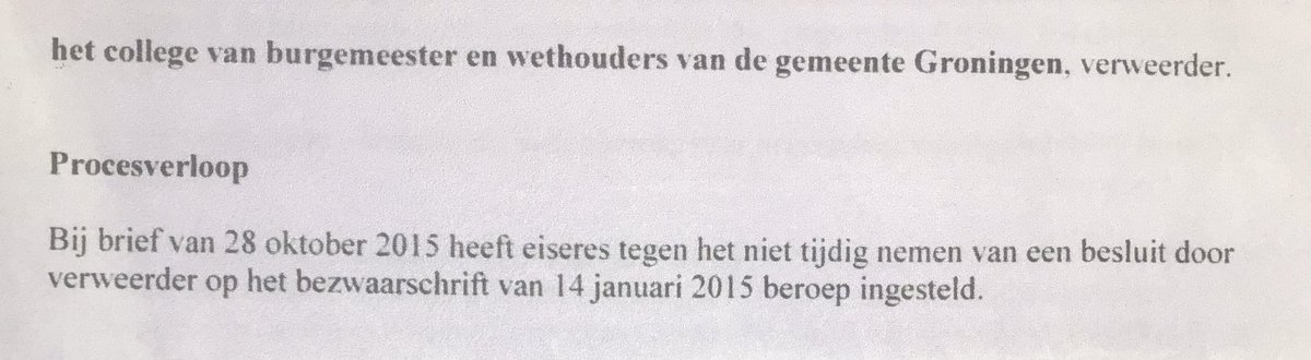 Wiets_ke's tweet photo. Kerstavond  2015
Rechtbank Noord NL. doet uitspraak en veroordeelt B&amp;W Groningen tot een dwangsom van €100 per dag met een max. Van €15.000 omdat er geen beslissing werd genomen op mijn bezwaarschrift van 14 januari 2015. 
#wmo huishoudelijke hulp #pgb

🧵 https://t.co/BrUV2wDDrL