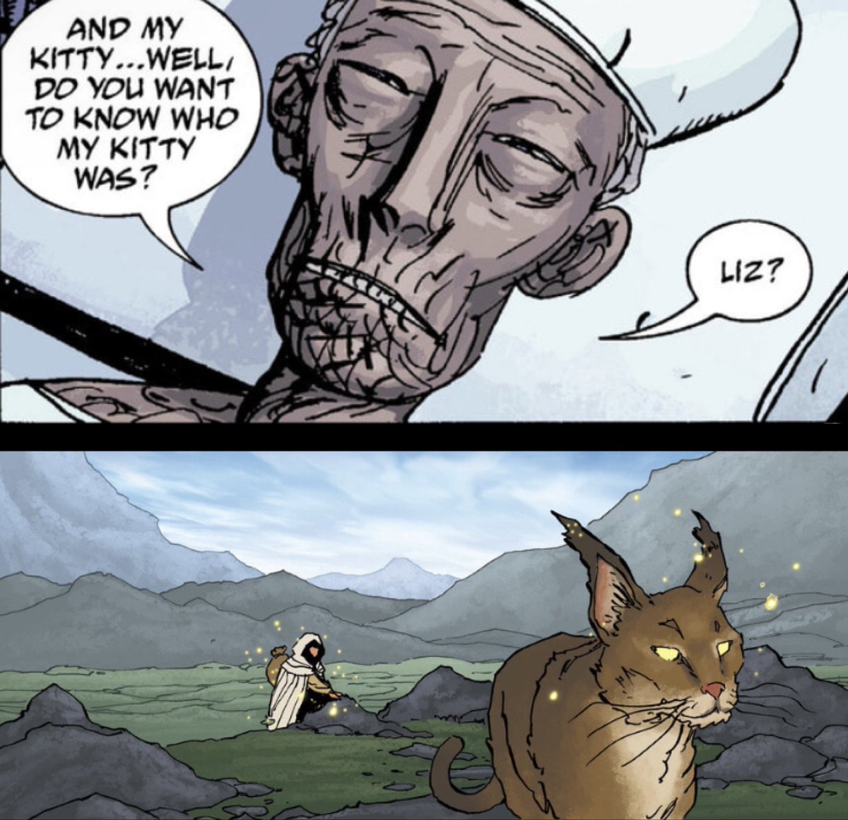 Did we finally get an answer to this question from “B.P.R.D. Killing Ground?” We discuss “Panya: The Mummy’s Curse,” on our latest podcast! #hellboybookclub #podcast #hellboy #mikemignola #chrisroberson #guydavis #davestewart #christophermitten #michellemadsen #darkhorsecomics