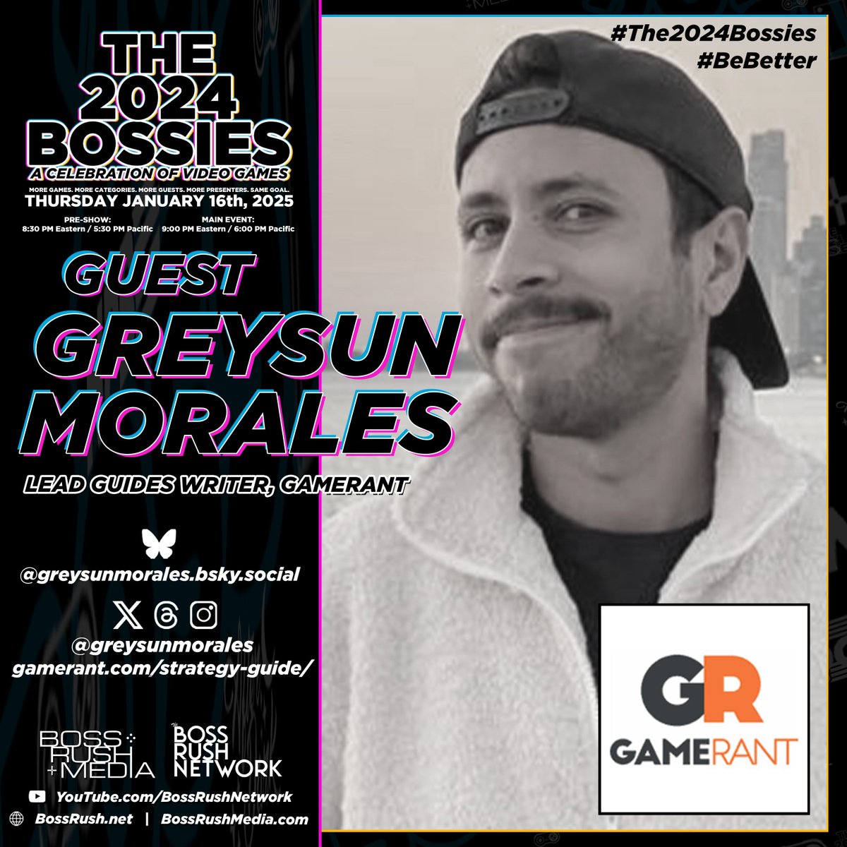 iamcoreyinhd's tweet photo. THE 2024 BOSSIES GUEST REVEAL: Game Rant Lead Guides Writer Greysun Morales - @gamerant's @greysunmorales is one of the nicest, most genuine people I've ever met. He's always helpful, encouraging, and positive. He's also so #EffortlesslyCool. Thanks for being a part of this! #The2024Bossies #BeBetter ▶️ https://t.co/IQUu0reHlD