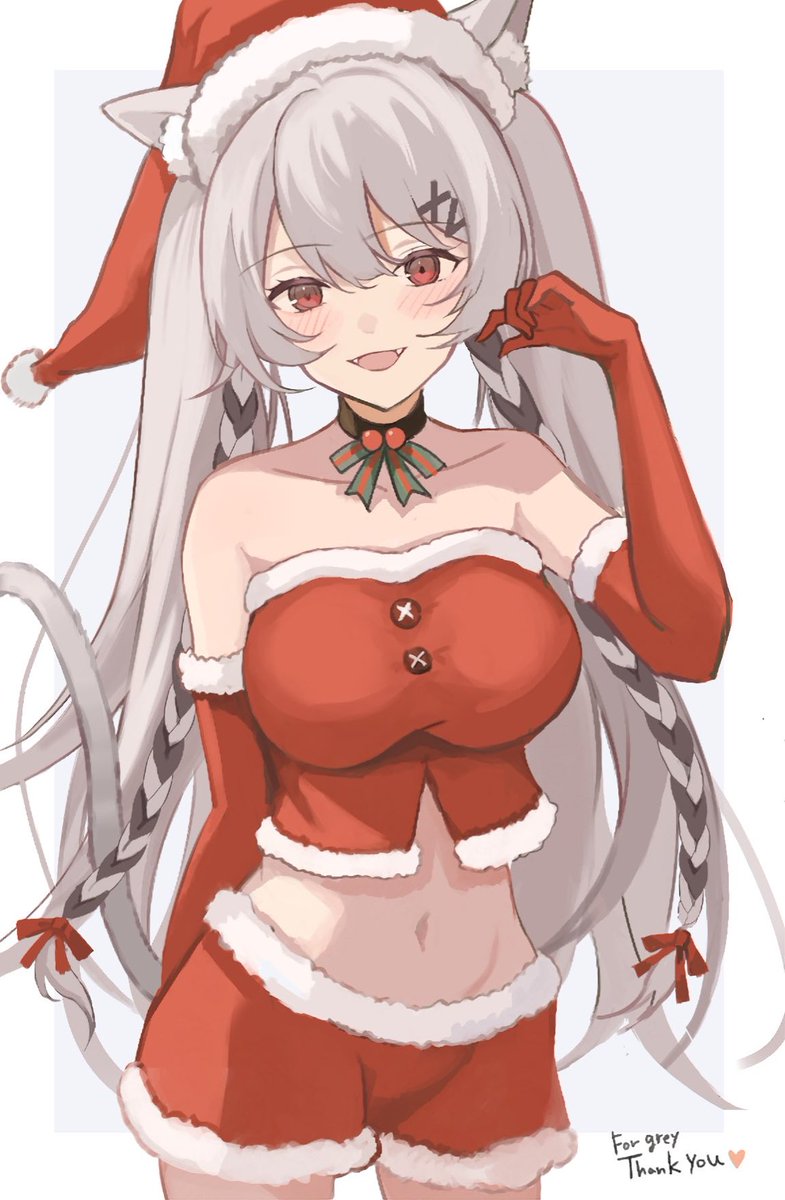 merry christmas everyone and happy holidays~!! 🎅🏻🎄 🎁 

🎨: @/marebitochka
 
#ENVtuber #VTuberUprising #greyxvart