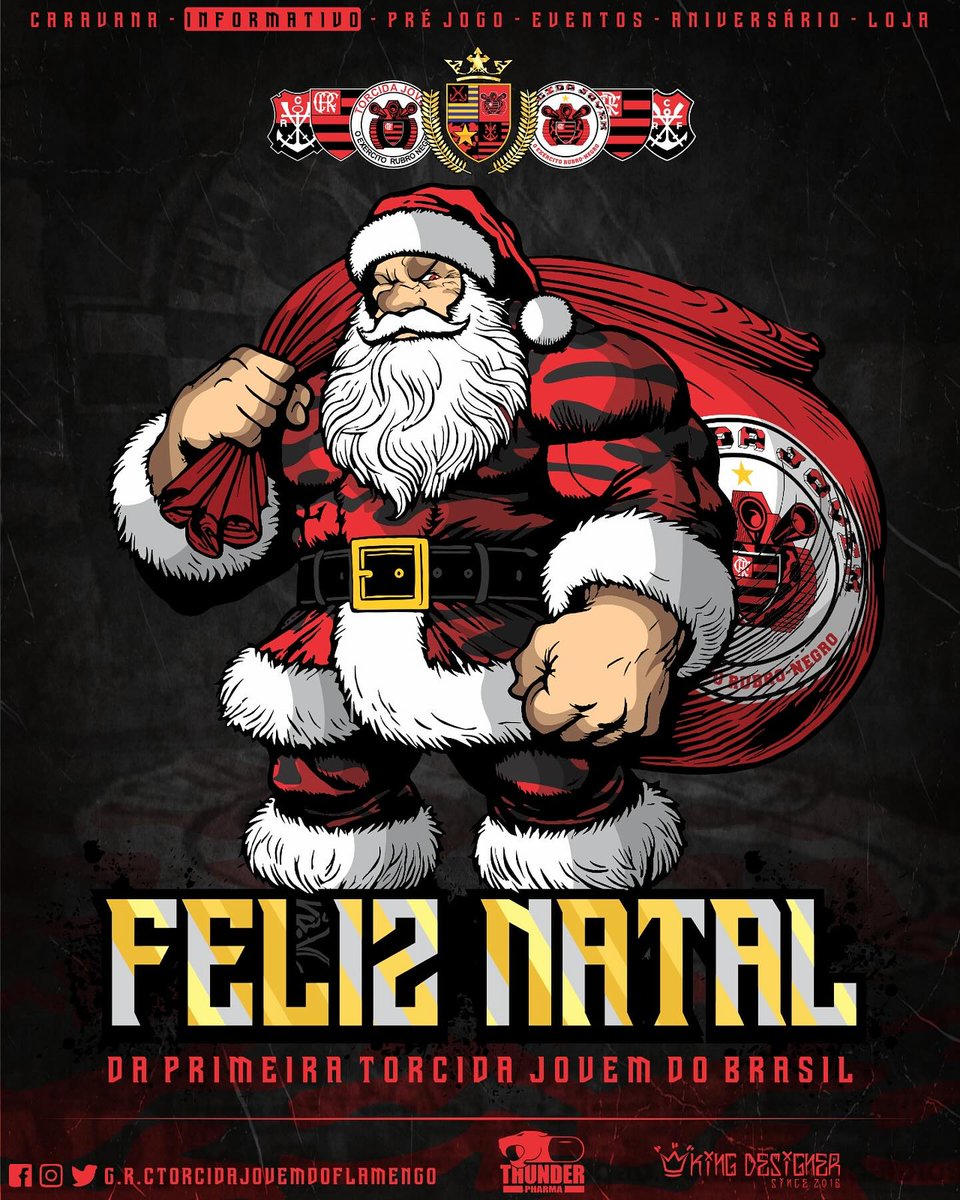 tjf_oficial's tweet photo. [FELIZ NATAL]
O Grêmio Recreativo Cultural Torcida Jovem do Flamengo deseja um Feliz Natal a todos os seus associados e componentes
Sigam: @thundergroup.brasil
Departamento de Marketing 📷 Torcida Jovem do Flamengo https://t.co/s2ep6oK8BM