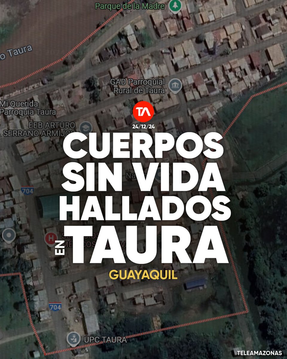 #ATENCIÓN | Cuerpos sin vida fueron hallados este 24 de diciembre en una zona agreste de Taura en Guayaquil ow.ly/PZgf50UwI23