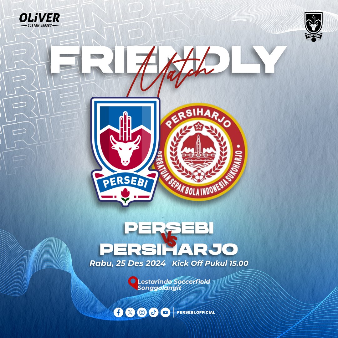persebi's tweet photo. Match Day‼️
Persebi Vs Persiharjo

- 📅 25 Desember 2024
- 🕒 15.00 Kick Off
- 🏟️ Lap. Lestarindo Somggolangit https://t.co/5hGFqXel3d