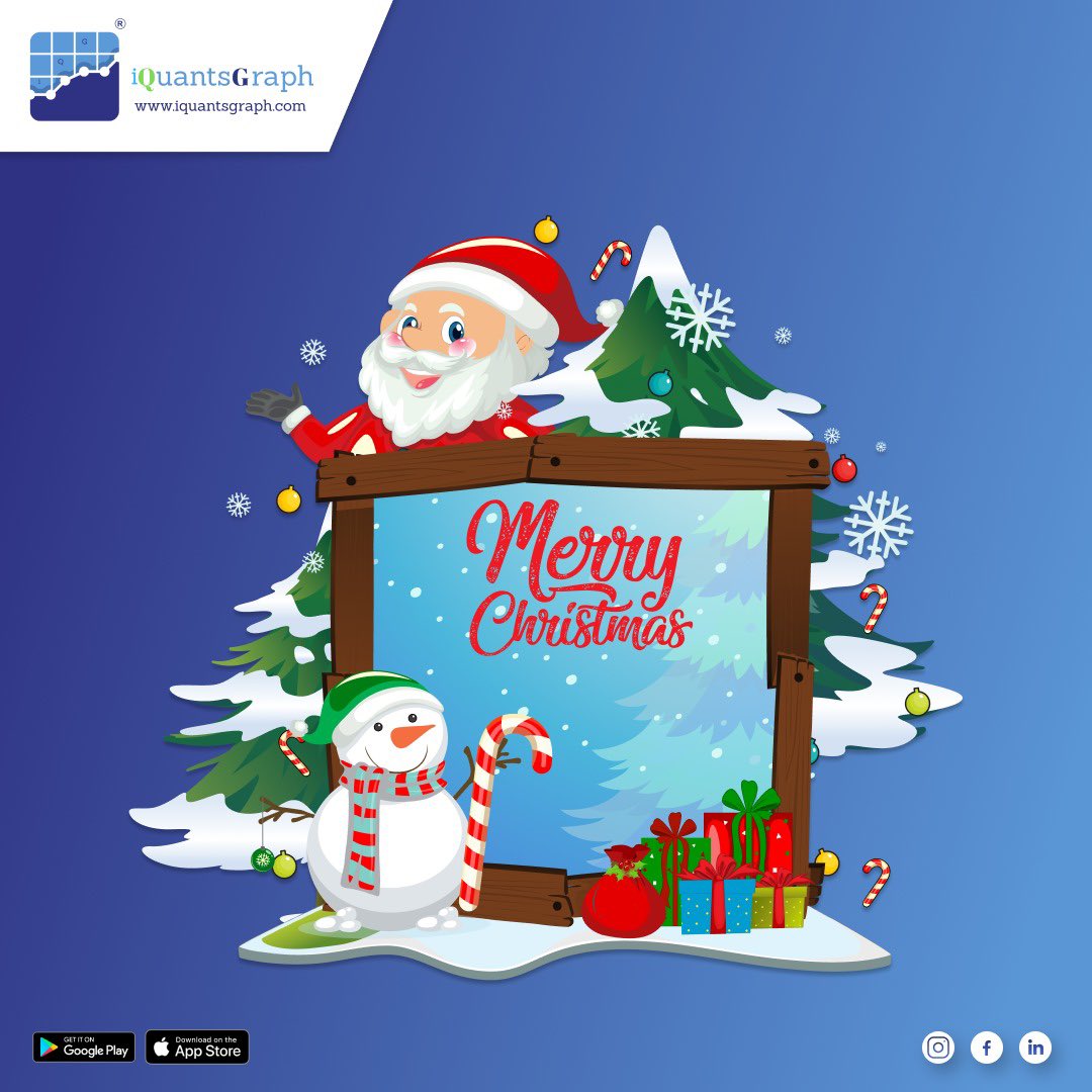 iQuantsGraph's tweet image. 🎅✨ Merry Christmas from IquantsGraph! May your holiday season be filled with joy, success, and prosperity. 🎄❄
👉 Explore smarter investment solutions with us this festive season at iquantsgraph.com!
#MerryChristmas #IquantsGraph #SmartInvesting #FinancialFreedom