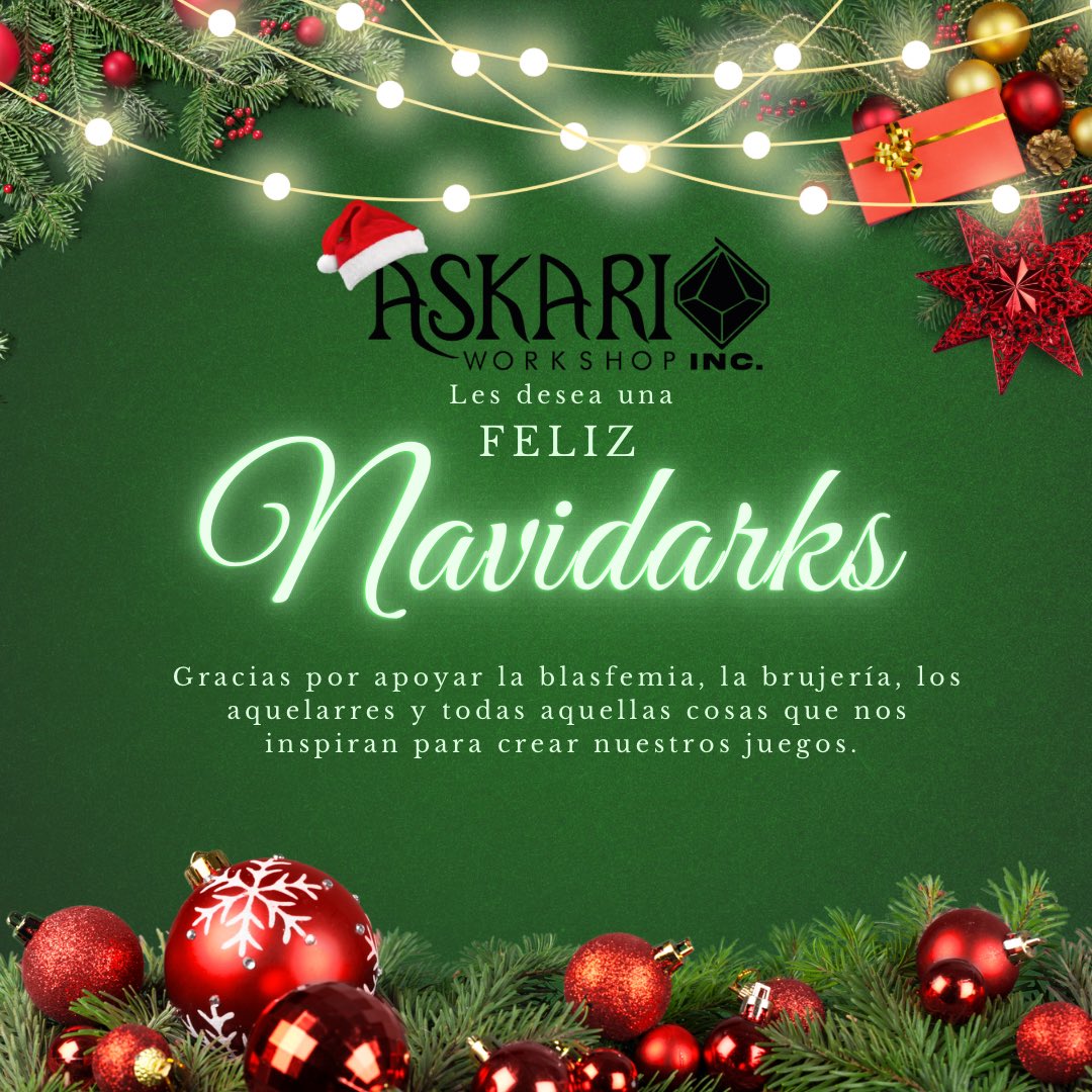 askariworkshop's tweet image. Feliz navidarks a todos!!!!