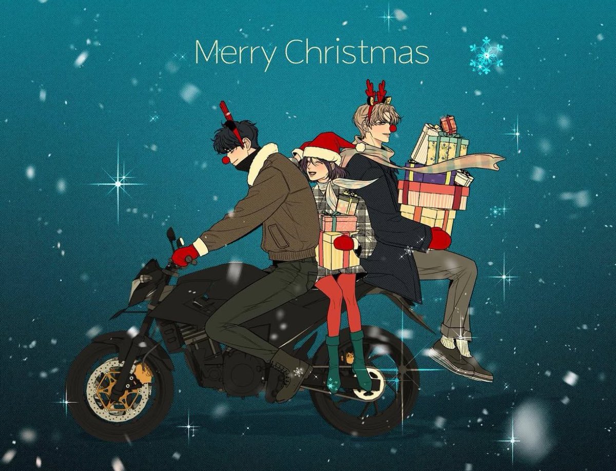 ⠀

“อึนฮยอกยังไหวอยู่ใช่ไหม ?! ตั้งใจขับรถดี ๆ ล่ะ, ส่วนโดฮวา นายก็อุ้มของขวัญไว้แน่น ๆระวังมันหล่นด้วย”

“เมอรี่คริสมาสนะทุกคน ! 🎄”

⠀