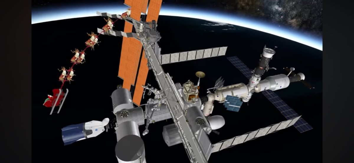 __emia's tweet image. Pretty fucked that @NoradSanta confirmed that The Big Man was at the ISS and didn’t bring home the astronauts