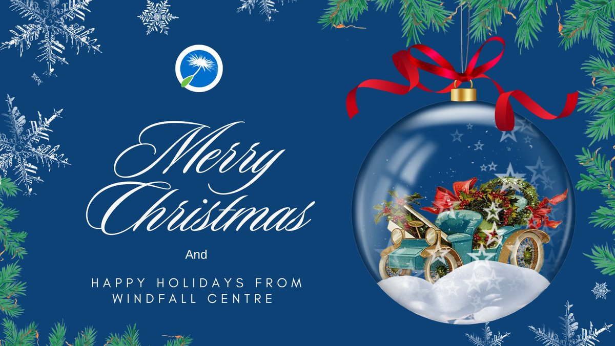 Merry Christmas and Happy Holidays from our Windfall Centre's family to yours! Christmas 🎅 🎁 
#Christmas #Holidays #windfallcentre