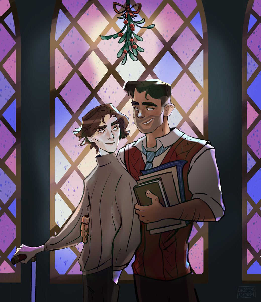 crobinson_art's tweet image. Partners under the mistletoe!
Happy holidays ❤️
#jayvik #Jayce #Viktor #Arcane #arcanefanart