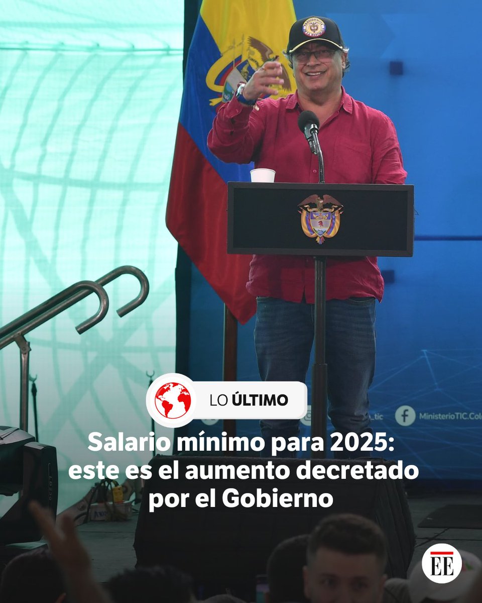 Petro anunció que el alza salarial será de 9,54 %
👉trib.al/wHpcLP1