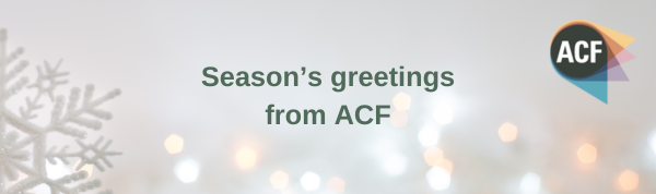 Our office will be closed from 12pm today until 2 January. Email and social media won’t be monitored during this time.

Registration remains open for our 2025 events (acf.org.uk/events), and check out our Jobs board for new foundation roles (acf.org.uk/jobs).