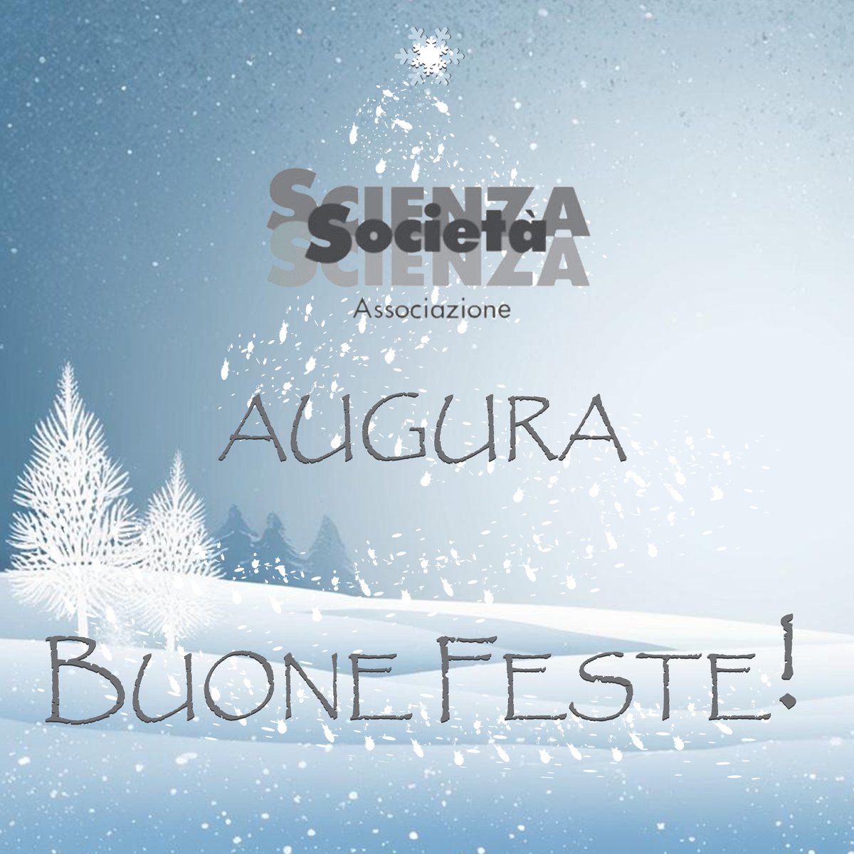 🎄L'Associazione ScienzaSocietàScienza ringraziandovi augura buone feste a tutti voi che durante l'anno ci avete seguito, sostenuto e ispirato! Auguriamo che la magia delle feste riempia i vostri cuori di gioia e serenità per un futuro luminoso e pieno di successi!💖