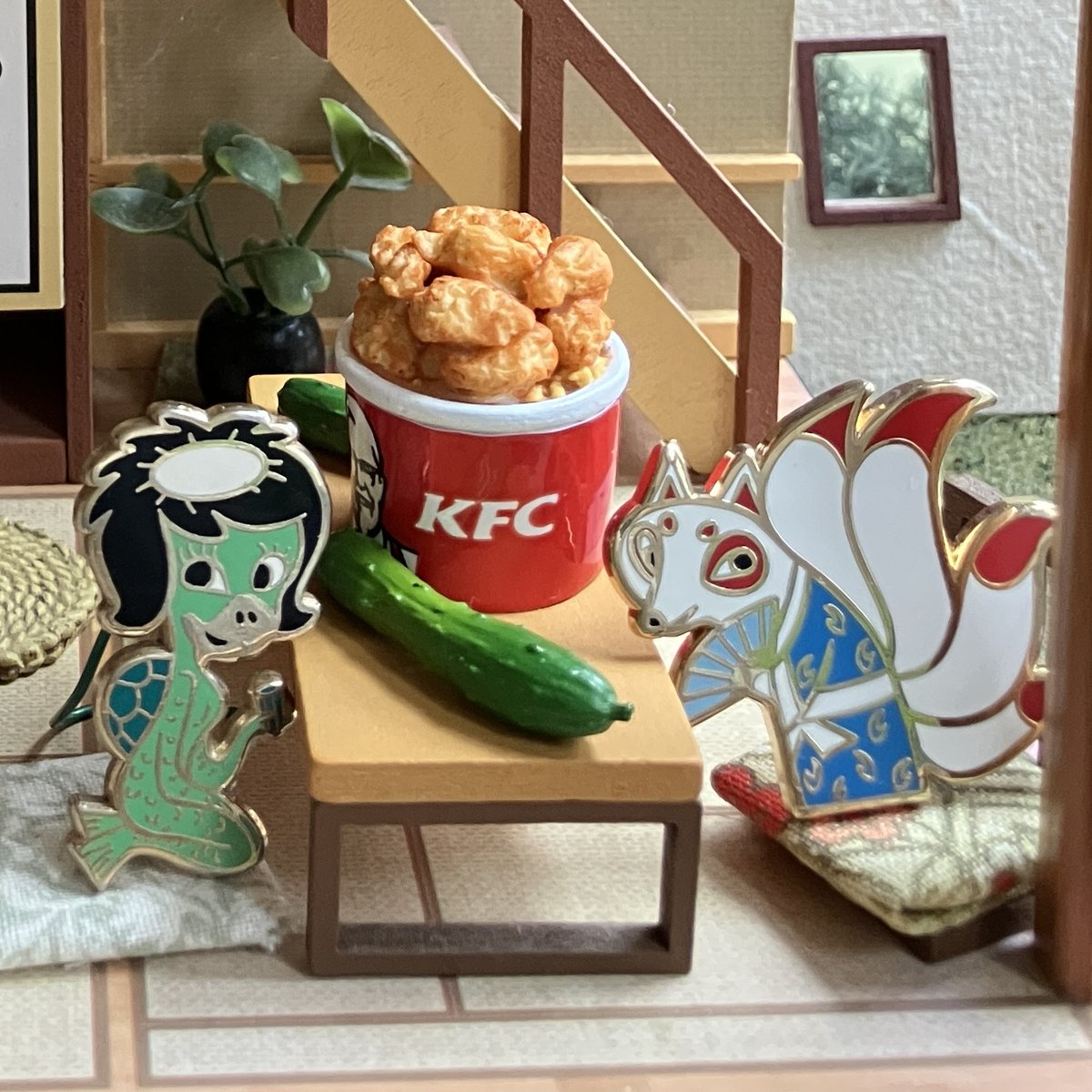 yokai are ready for a traditional Japanese Christmas eve dinner 😁