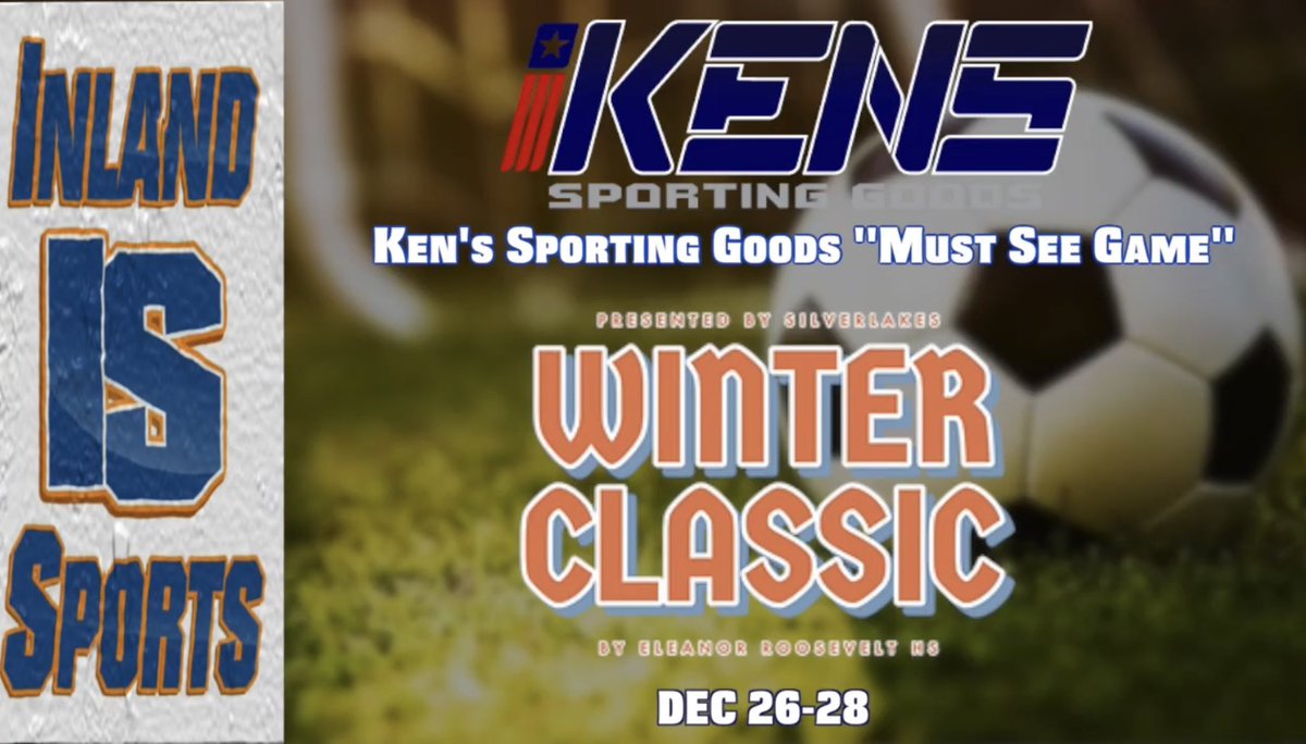 The Inland_Sports Show (@inland_sports) on Twitter photo ā½ļø The Silverlakes Winter Classic
kicks-off on Dec 26 and features many of the top boys and girls teams in the Inland Empire!
šØ Itās the Kenās Sporting Goods āMust See Game(s)ā this week!
š Check out the complete schedule: infomatttrevino.wixsite.com/slwinterclassiā¦
<a href="/ERHSGSoccer/">ERHS Girls Soccer Program</a>
<a href="/KensSptGoods/">KensSportingGoods</a> ā½ļø The Silverlakes Winter Classic
kicks-off on Dec 26 and features many of the top boys and girls teams in the Inland Empire!
šØ Itās the Kenās Sporting Goods āMust See Game(s)ā this week!
š Check out the complete schedule: infomatttrevino.wixsite.com/slwinterclassiā¦
<a href="/ERHSGSoccer/">ERHS Girls Soccer Program</a>
<a href="/KensSptGoods/">KensSportingGoods</a>