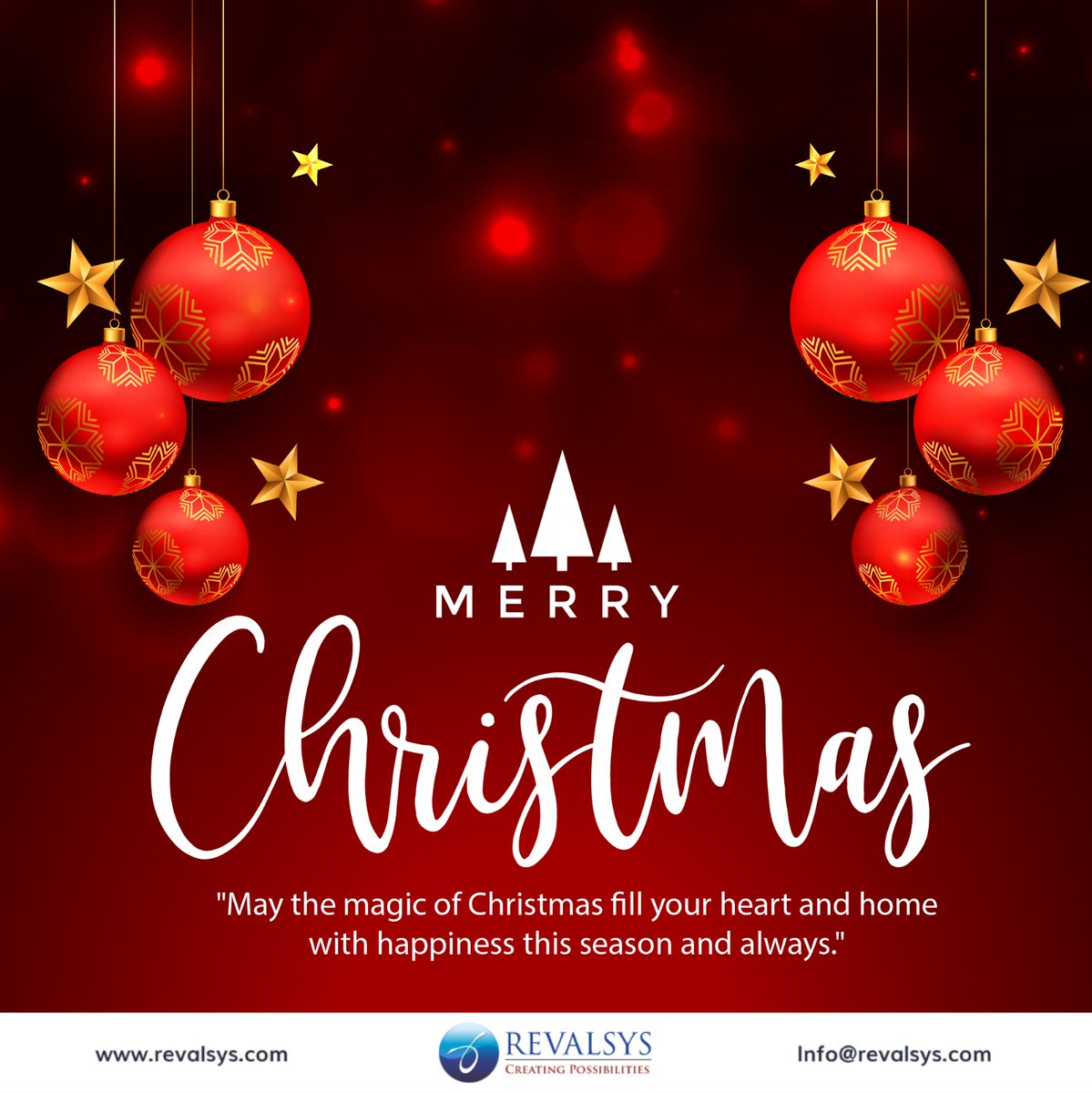 Revalsys's tweet photo. 🎅 The bells are ringing, and the joy is singing – it’s time for Christmas magic! ✨

 Here’s to a season filled with laughter, love, and festive vibes. Wishing you all a merry and magical Christmas! 🎄 #Revalsys #HolidayJoy #SpreadTheCheer #FestiveSeason #Christmas2024 https://t.co/8nQ6Ga9ZdJ