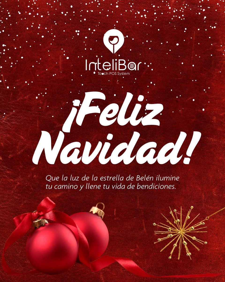 RamPOSTouch's tweet photo. Que la luz de la estrella de Belén ilumine tu camino y llene tu vida de bendiciones. ¡Feliz Navidad! https://t.co/ePOU97tUQX