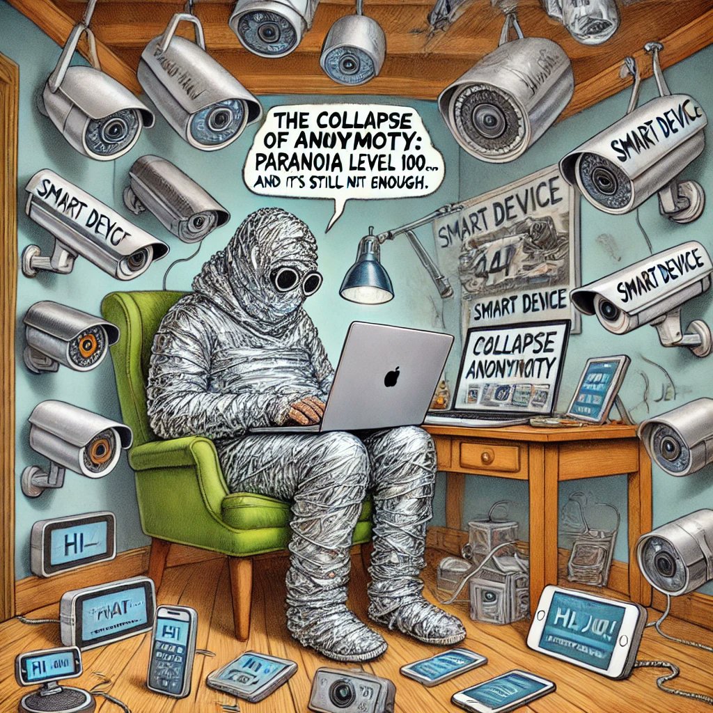 ThisIsMeIn360VR's tweet photo. The Collapse of Anonymity: 

Paranoia level 100...

...And it’s still not enough. https://t.co/FkDT6n3pOk