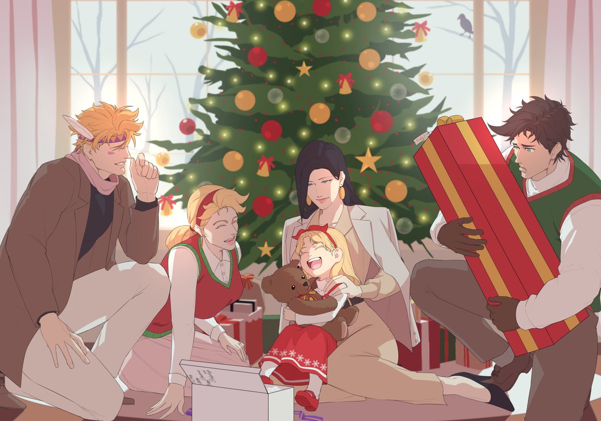 kaiaren160298's tweet image. 메리 크리스마스🎄
크리스마스 기념 죠셉 가족사진 느낌🥳
#jjba #jjbafanart #戦闘潮流 #battletendency