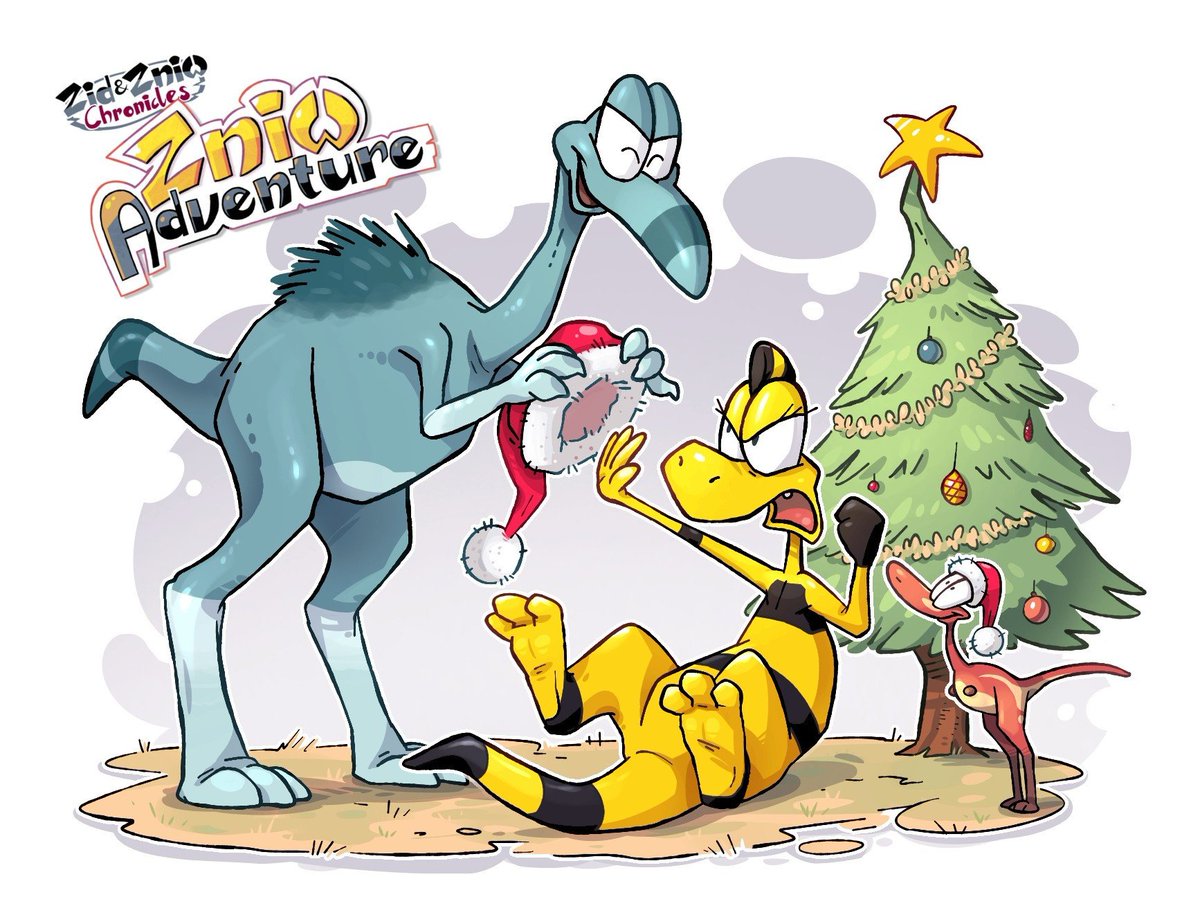 Zid & Zniw Chronicles (@zidandzniw) on Twitter photo It's that time of the year again, folks - have the happiest of Holidays, full of love, joy, and (preferably) lots of dinosaurs! 🎁🦕💛
(art by <a href="/aiyanimation/">🦊Aiyanimation🌸</a> !) It's that time of the year again, folks - have the happiest of Holidays, full of love, joy, and (preferably) lots of dinosaurs! 🎁🦕💛
(art by <a href="/aiyanimation/">🦊Aiyanimation🌸</a> !)