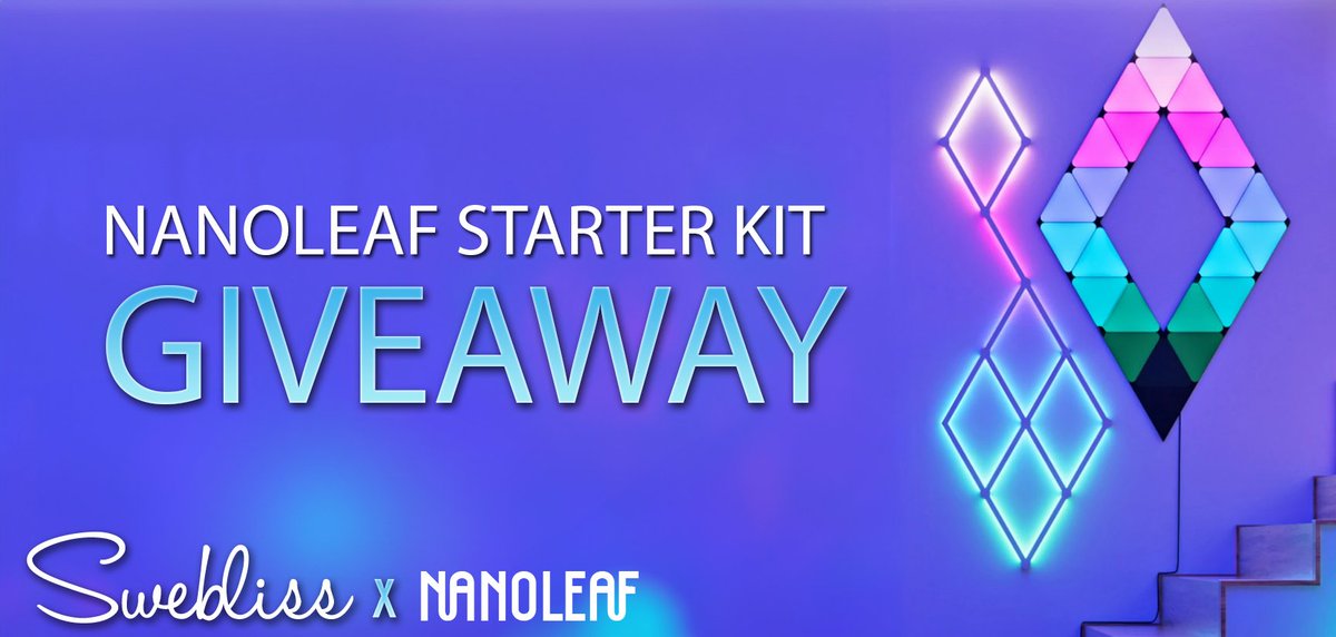 swebliss's tweet photo. 🌈FREE Holiday Surprise Giveaway!  

Now, you can win your own Nano Leaf kit, which is the same as I have in my studio!   

JOIN BY: 

🌈Enter and win here:
https://t.co/blY6lqrFmZ
🌈Like &amp; Repost https://t.co/abV2m6Iy2w