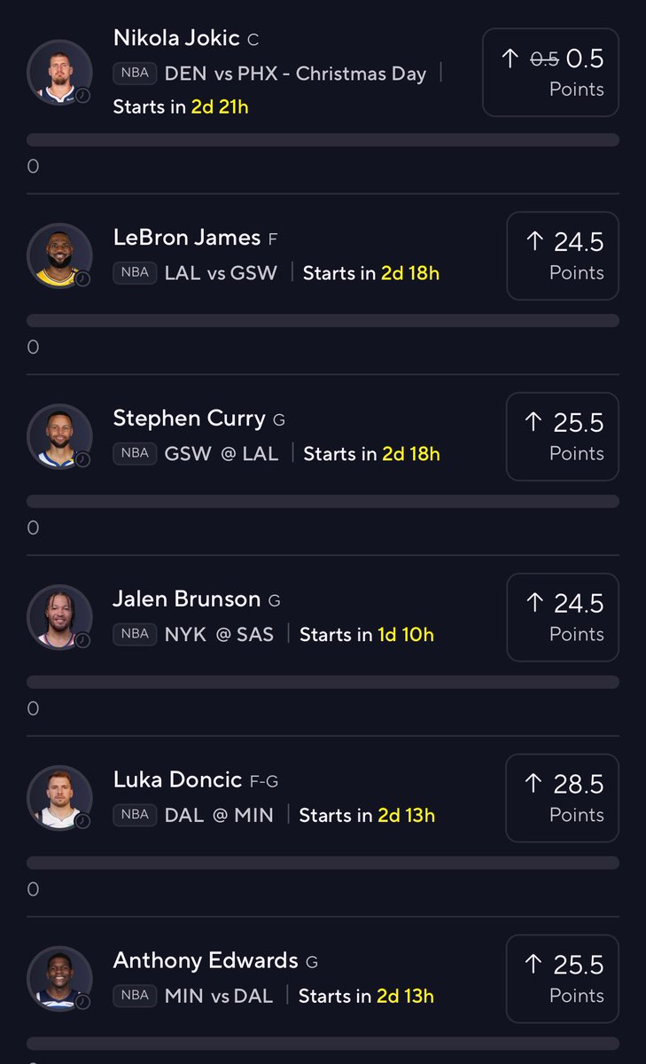 NBA Christmas Day 6 Pick 🏀🎄

Put this in last night, some lines have moved up and down since. Putting faith in the hoopers 🫡

Like if tailing 🎢

#Prizepicks #NBA #NFL #CFB #MLB #NHL #WNBA #Hardrock #Sleeper #Underdog #GamblingX #bettingtips #draftkings #Sportsbook