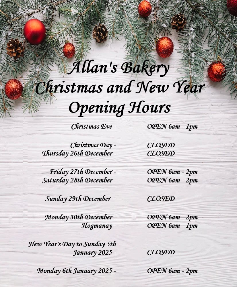 That’s us closed for a couple of days to enjoy some family time, back open at 6am Friday!