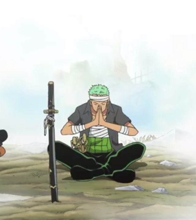 Geo_AW's tweet photo. if 2024 wasn’t your year zoro is praying that 2025 will be better https://t.co/HKxewB0VAd