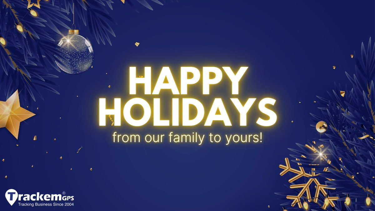 TrackemGPS's tweet image. 🎄 Happy Holidays from all of us at Trackem! 🎁

Wishing you a season filled with success, safety, and joy. Thank you for trusting us to help drive your business forward! 🚛✨

#HappyHolidays #Trackem #FleetManagement #BusinessSuccess #StaySafe