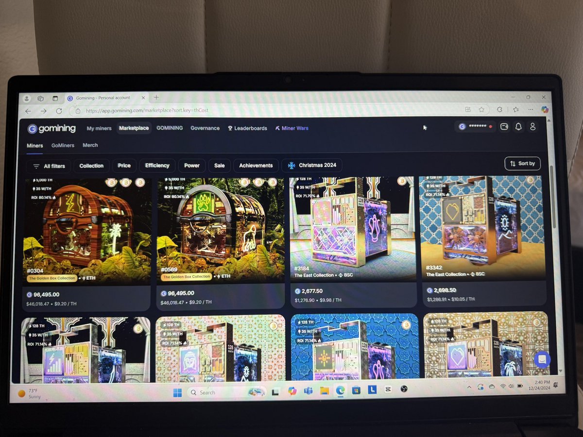 #GoMiningChristmas <a href="/gomining/"></a>
When you’ve got a pile of presents but you can’t stop thinking about buying another miner…

My favorite thing about mine wars is the ability to potentially win personal gomining rewards.