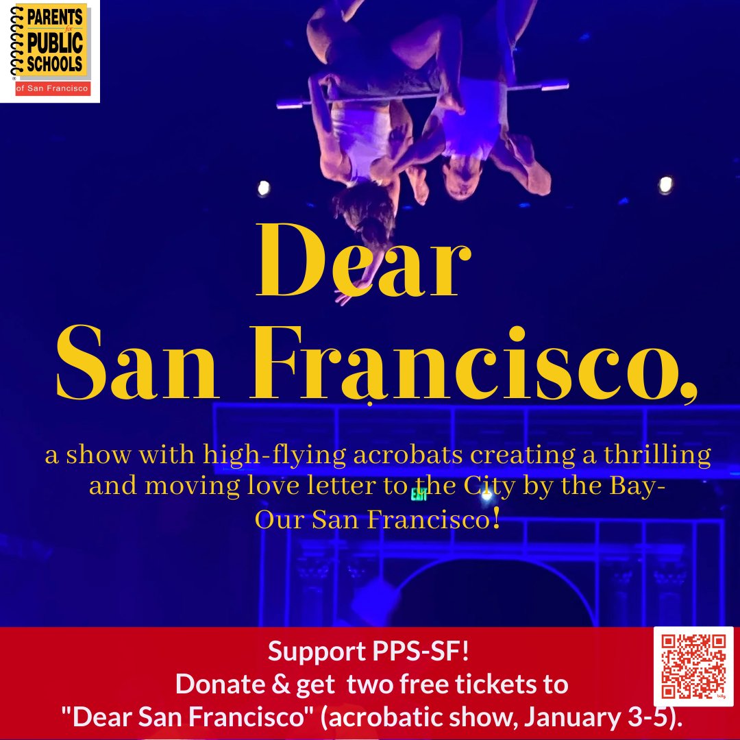 Parents for Public Schools (PPS)-San Francisco (@ppssf) on Twitter photo This holiday season, give the gift that keeps on giving! As a thank you, all donations of $100 or more made by 12/31/24 will receive two FREE tickets to Club Fugazi's spectacular show, Dear San Francisco.
Donate: bit.ly/3u5G2f7
<a href="/clubfugazisf/">Club Fugazi</a> This holiday season, give the gift that keeps on giving! As a thank you, all donations of $100 or more made by 12/31/24 will receive two FREE tickets to Club Fugazi's spectacular show, Dear San Francisco.
Donate: bit.ly/3u5G2f7
<a href="/clubfugazisf/">Club Fugazi</a>