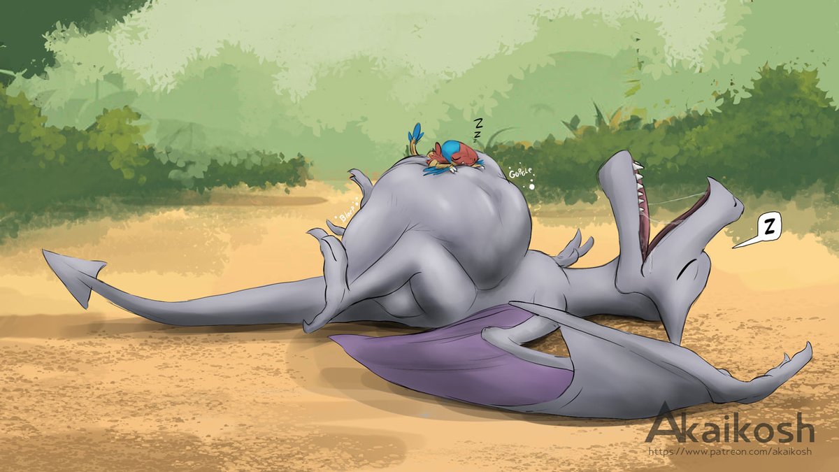 Pterosaur Ptuesday #4

Aerodactyl!   This lil Archen saw their full belly  as being a perfect place to sleep, sinking into the pillow-like softness

Pretty much made with <a href="/80sarchosaur/">80sArchosaur📼🐉</a> in mind