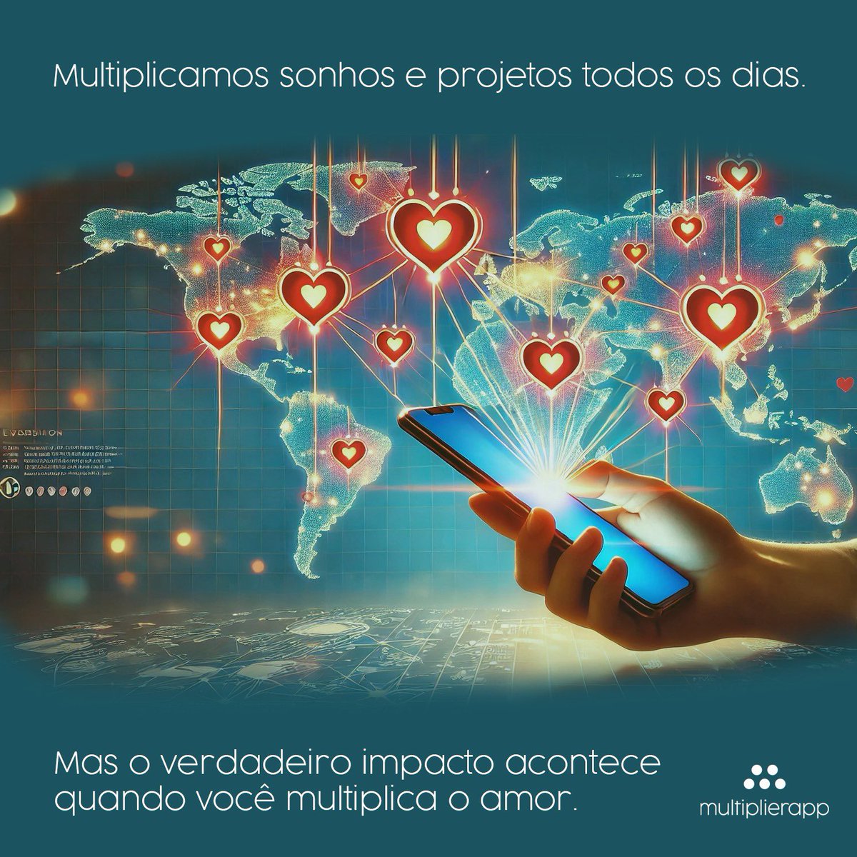 MultiplierApp's tweet photo. Há um momento — e só um momento — em que tudo para. Hoje, o mundo não pede que você clique, compartilhe ou publique, mas que você ame. O amor não precisa de plateia. Ele só precisa de coragem. Multiplique o amor, porque ninguém mais pode fazer isso por você. Feliz Natal! https://t.co/xOroKPiNkA