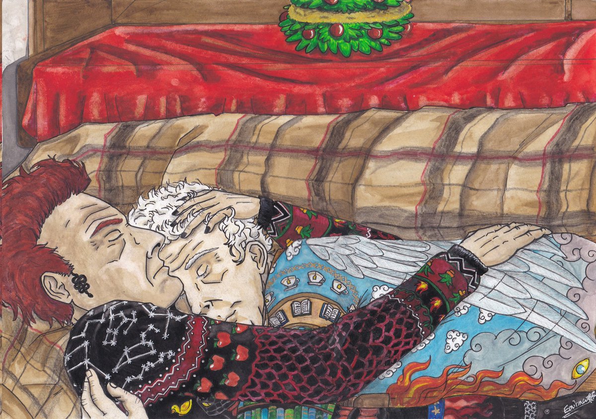 Merry Christmas to all the #GoodOmens fandom !!!
By the way, my Chistmas sweaters are the coolest ^^
#GoodOmensFanArt  #ineffablehusbands #Aziracrow