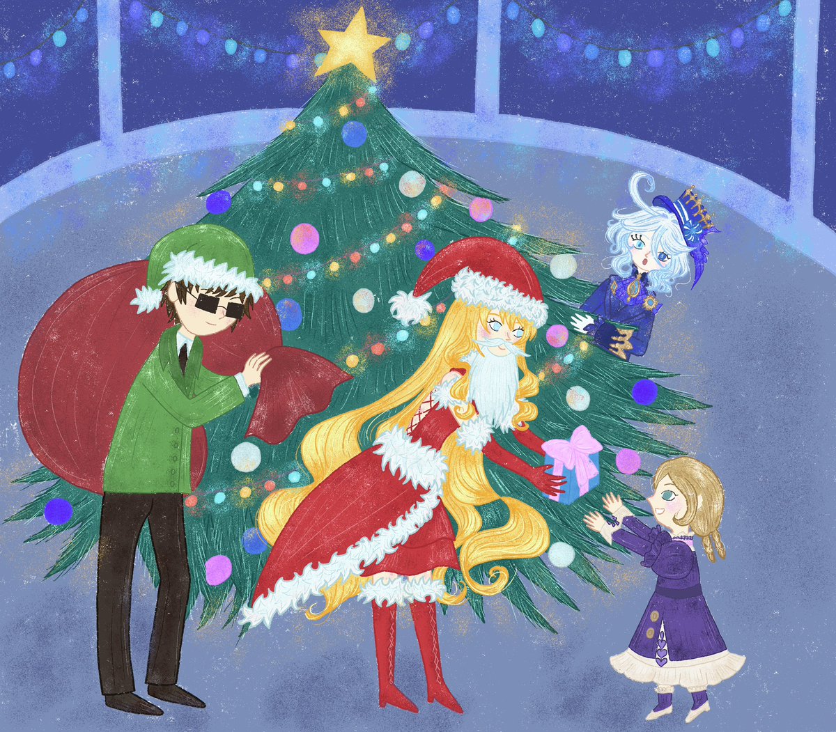 katerudovich's tweet photo. 🌟 Merry Christmas 🌟I wish everyone to spread goodness and keep the light in their heart no matter what  🎄

#MerryChristmas #Christmas #GenshinImpact #Genshinfanart https://t.co/SYvgVNMOs0
