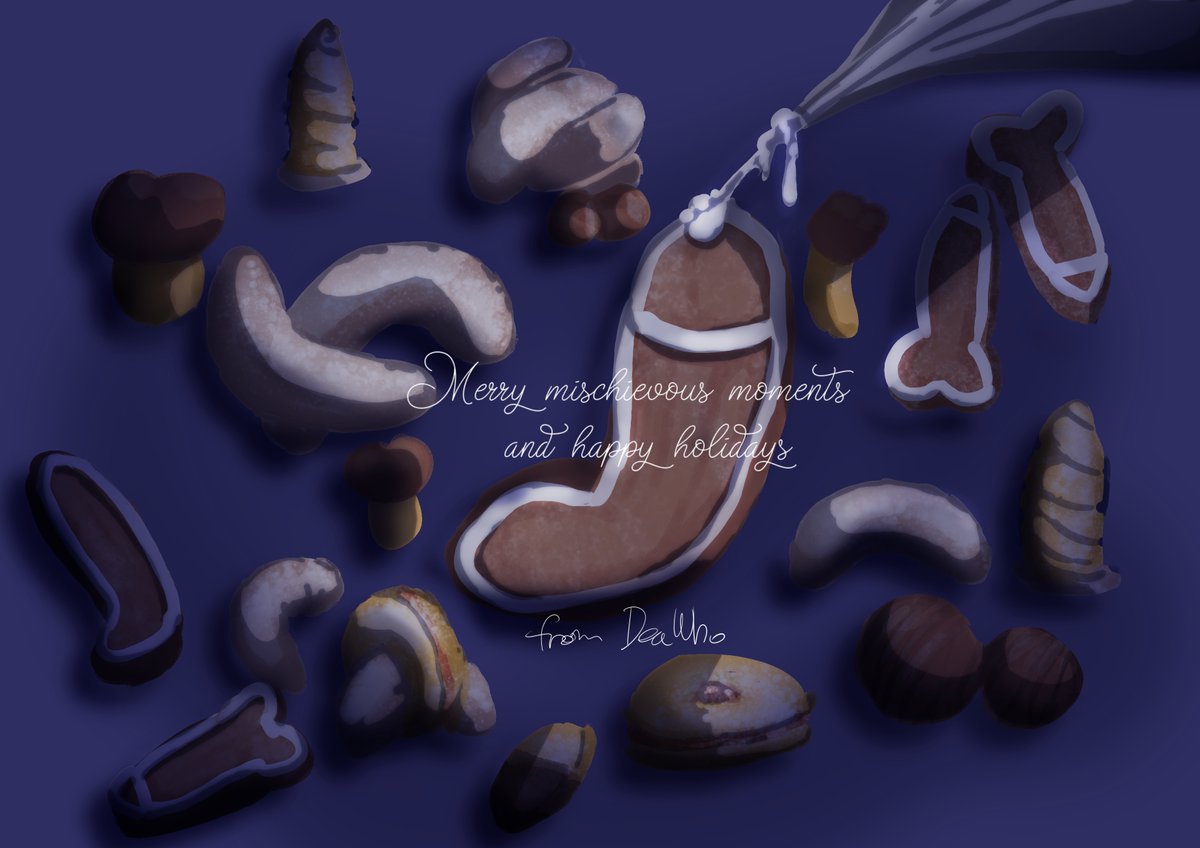 I got a new tablet. Finally, no more risking a spicy pillow blowing up under my hand!

Of course, I had to take its virginity by drawing something naughty—and, well, it’s Christmas...

Happy hearty holidays and Merry Mischiefmas!