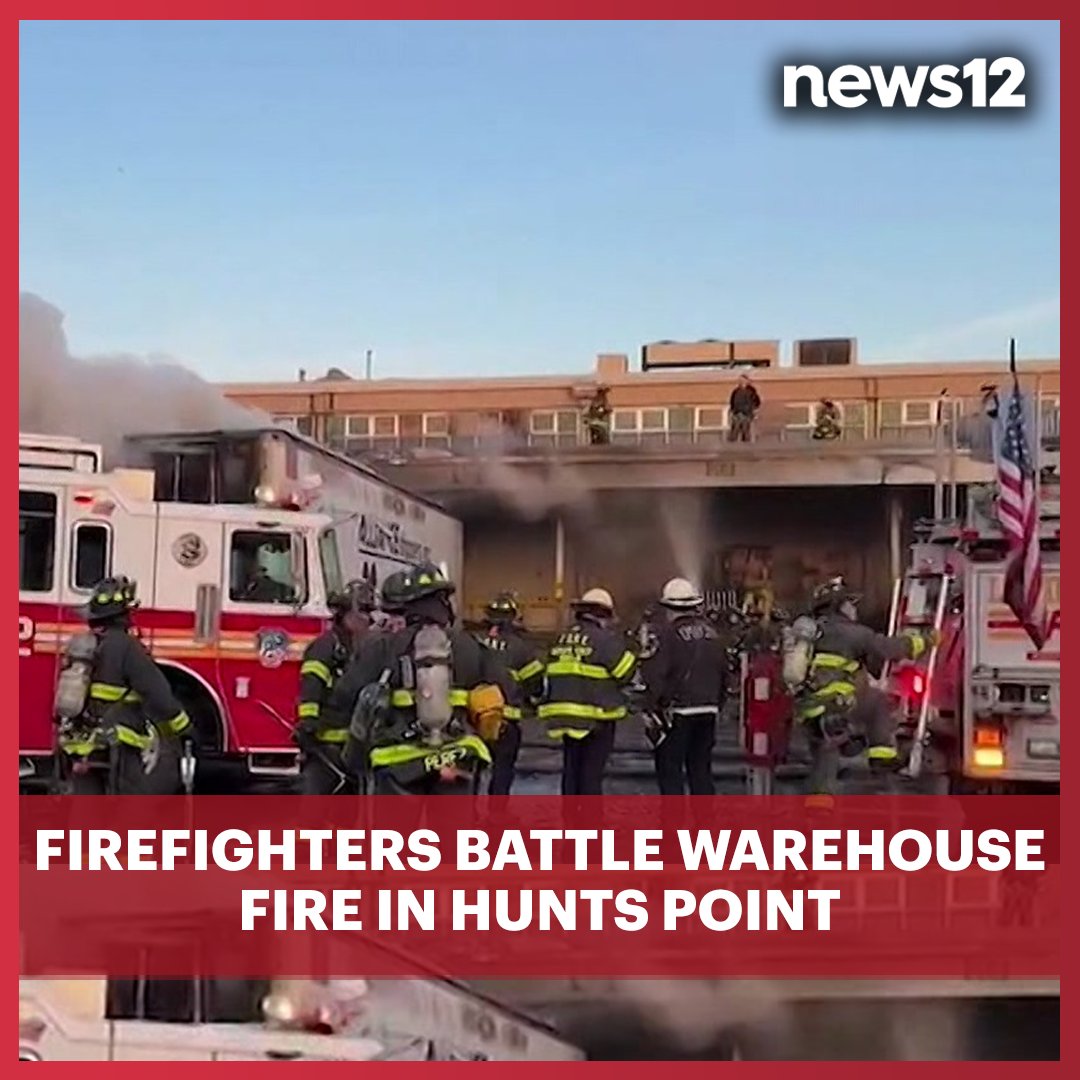 News12BX's tweet image. HUNTS POINT FIRE: It took 60 fire and EMS personnel over an hour to bring the situation under control. 

MORE - bit.ly/4iU78dR

#News12Bx #fire #HuntsPoint #Bronx #FDNY