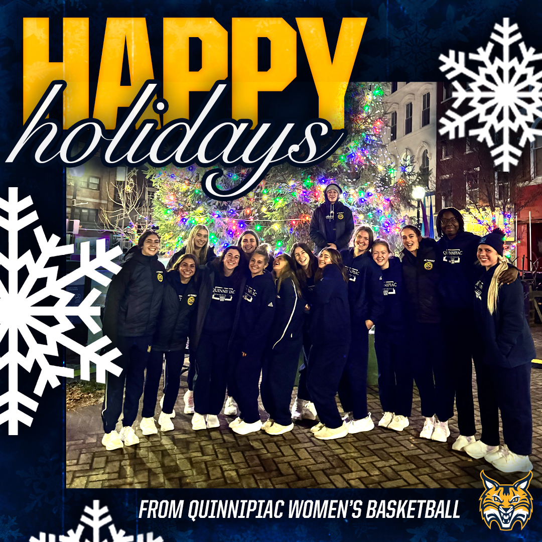 Quinnipiac Women's Basketball (@qu_wbb) on Twitter photo Happy Holidays from our Bobcat family to yours 😺
#BeGreatToday Happy Holidays from our Bobcat family to yours 😺
#BeGreatToday