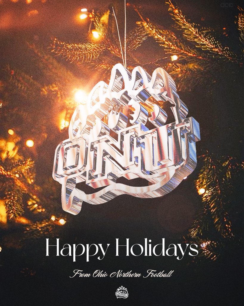 Happy Holidays ! <a href="/OhioNorthernFB/">Ohio Northern Football</a>
