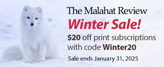 🎁 Looking for a last-minute gift? For a limited time, use code WINTER20 for $20 off a print subscription. (Up to 57% savings!)

❄️ A one-year print subscription = four issues delivered throughout 2025.

Go to our store website: store.malahatreview.ca/product/print-…