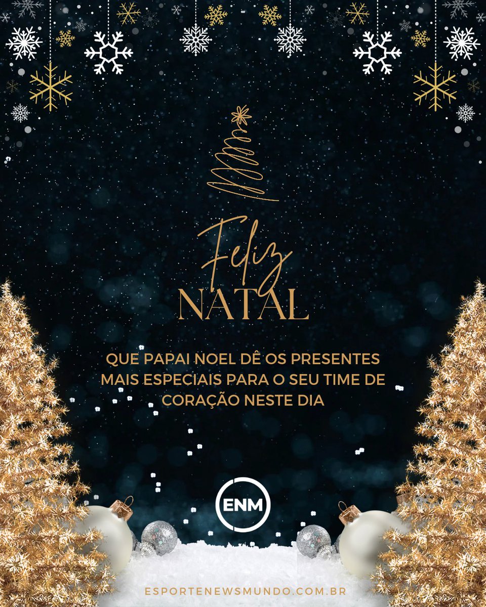 O Esporte News Mundo deseja um excelente Natal para você e sua família 🎅🏻🎅🏻🎅🏻