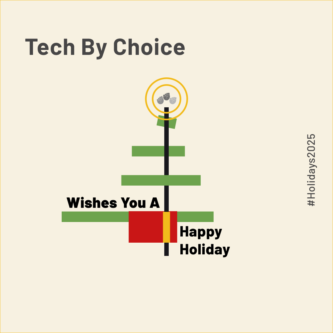 TechByChoiceOrg's tweet image. 🎄 As we close out 2024, Tech By Choice celebrates another year of making tech accessible & inclusive for all.
It's been tough, but we got through together. Here's to holidays filled with creativity & possibilities!