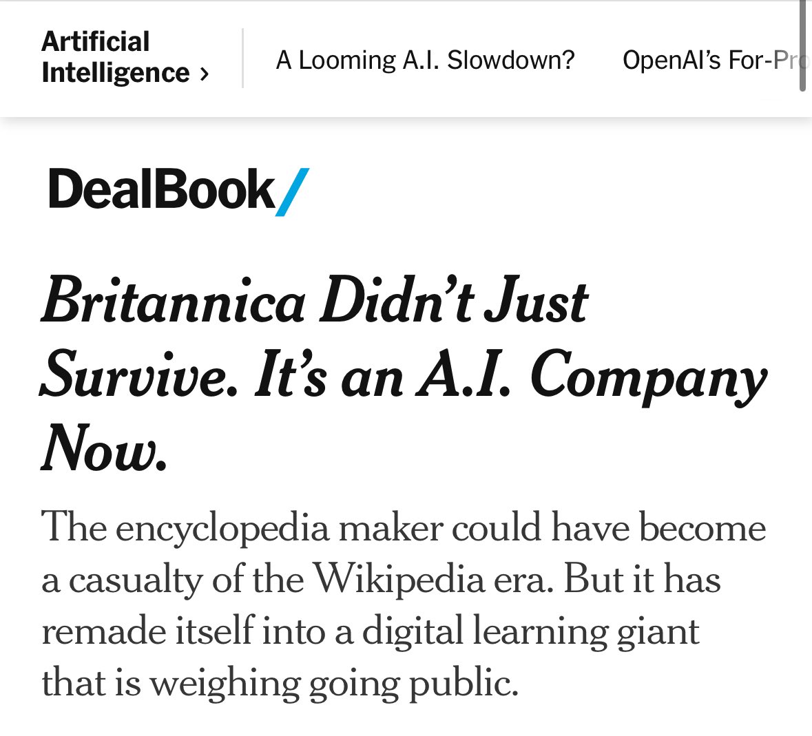 Die the hero or live long enough to become an AI company