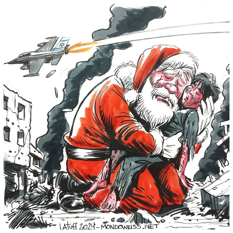 NOWAR_02's tweet photo. Another Christmas in Gaza,

Yet the genocide continues…💔 https://t.co/FRGEqV2rqh