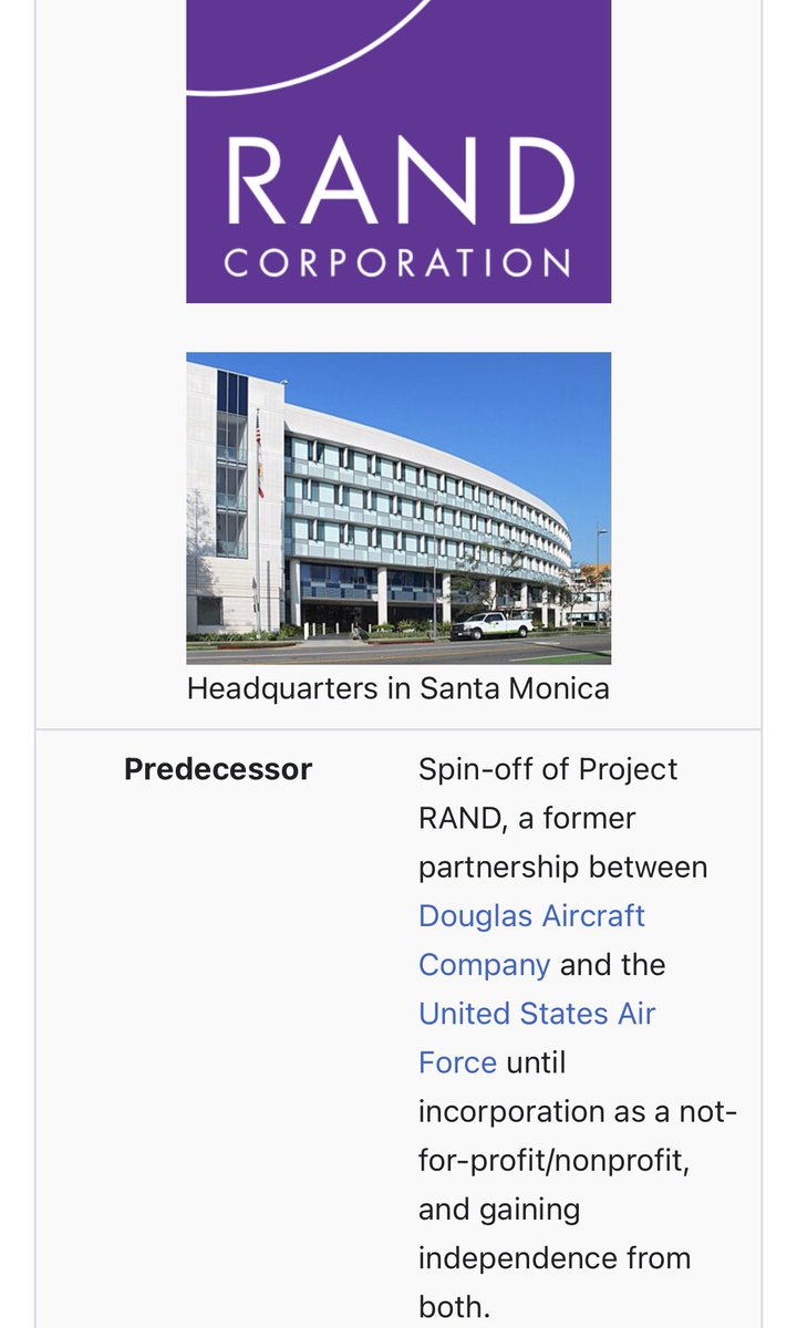 KimWexlerMAJD's tweet photo. @IfItLooksLikeA1 @drawandstrike The RAND dot org website is the primary site for RAND Corporation. 👇🏼 https://t.co/d0YPTc4yNf