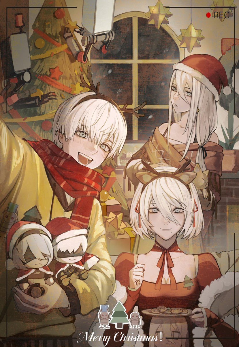 Merry Christmas from the goats 🔥🔥🎄🎄 (not my art)
