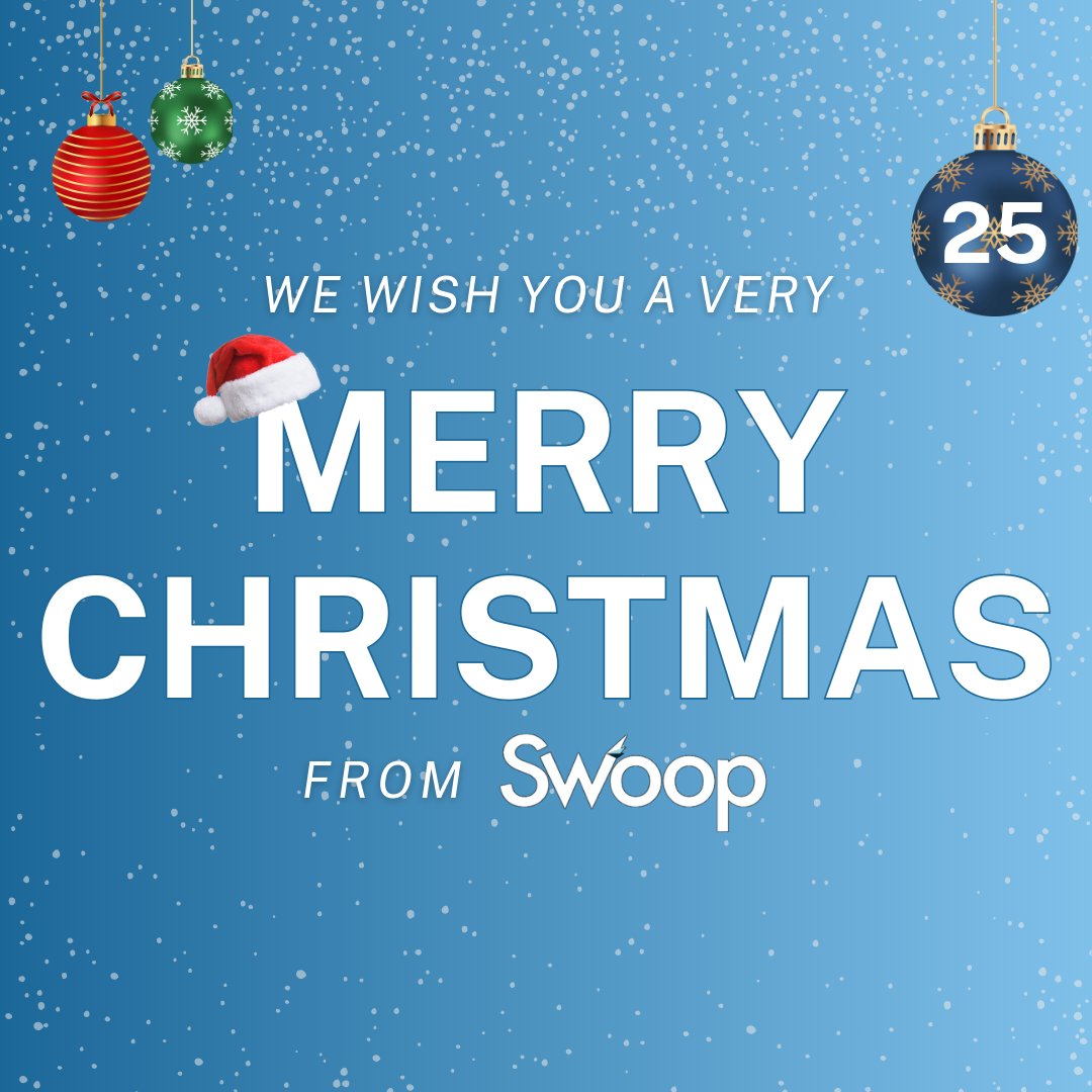 From all of us at Swoop, we wish you joy and warmth this season! 🎄 May your holidays be filled with cheer and love! ✨

#Swoop #HappyHollidays #MerryChristmas