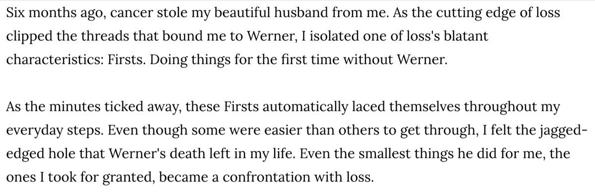 "Silent Night", an essay by Carla M. Zwahlen, Most Highly Commended in our 2011 Tom Howard/John H. Reid Short Story Contest
winningwriters.com/past-winning-e…
<a href="/cmzwahlen/">Carla Zwahlen</a>