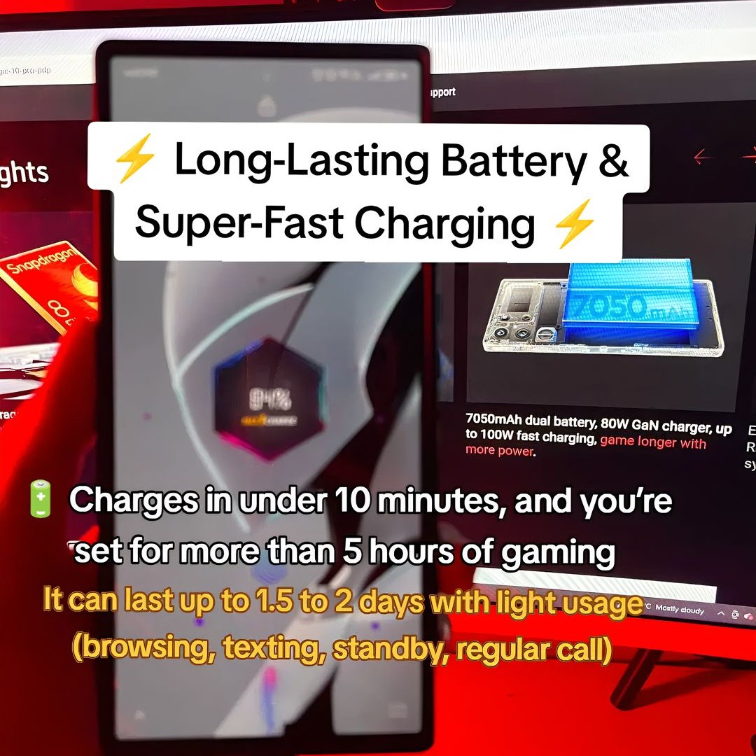 PeeZsTTV's tweet photo. 🔋 Long-lasting battery &amp; super-fast charging https://t.co/TEYFuoVPAz