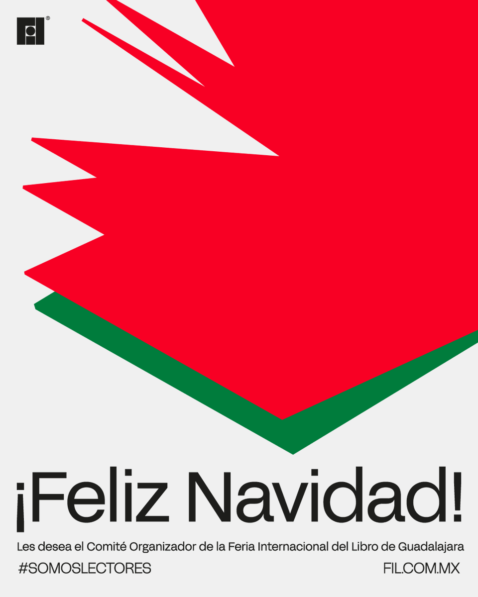 El Comité Organizador de la #FILGuadalajara les desea felicidad y muchos libros para compartir.  📚  

¡Felices fiestas! 🎄✨ 

#SomosLectores