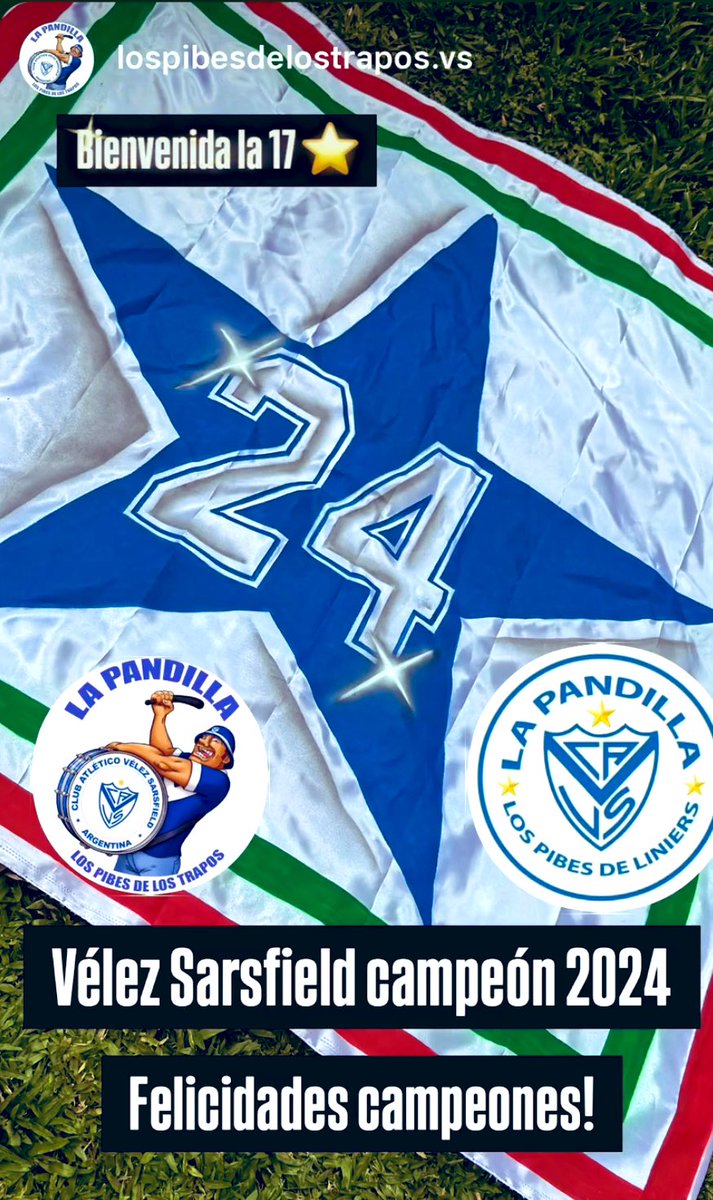 Festejemos lo que tenemos que más de uno nos envidia y se quiere matar!
Velez Sarsfield Campeón 2024!Felicidades campeones!